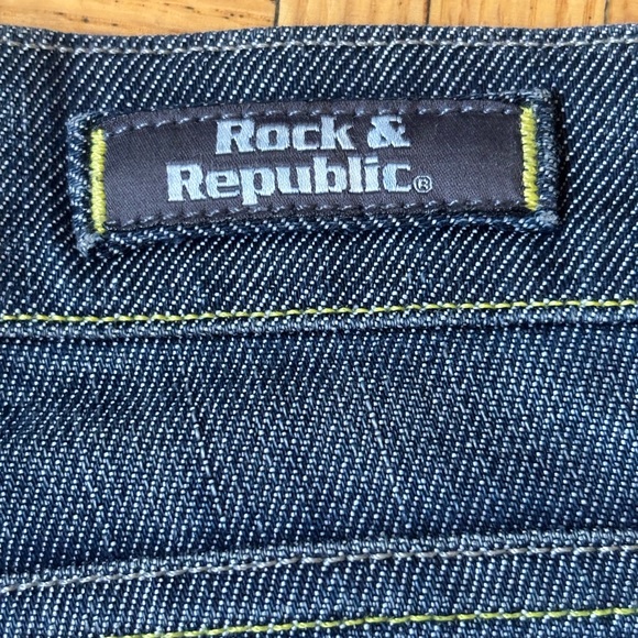 Women’s Rock and Republic Costello Blue Jeans Straight Cut Size 25 - Picture 6 of 15